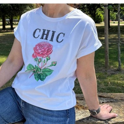 Camiseta flor