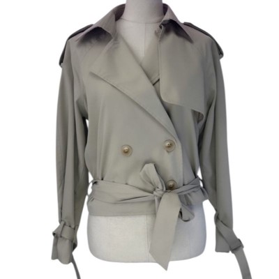 GABARDINA CORTA BEIGE