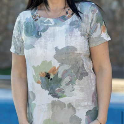 )Blusa hebillas